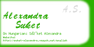 alexandra suket business card